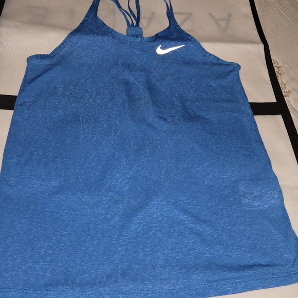1 Nike Blue Athletic Tank Top Sleeveless Performance - Picture 2 of 5